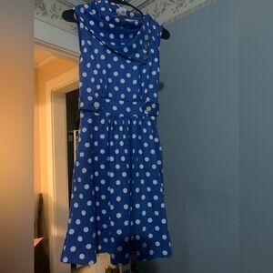 Blue Polka Dot Dress